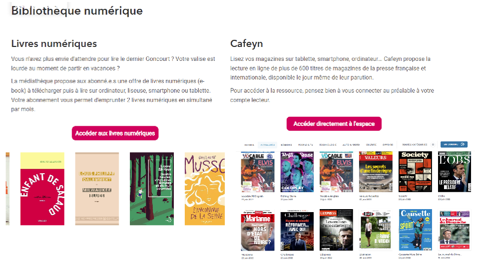 Les livres numériques et Caf final